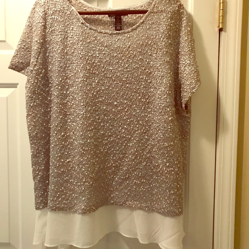 INC top with gold flecks.